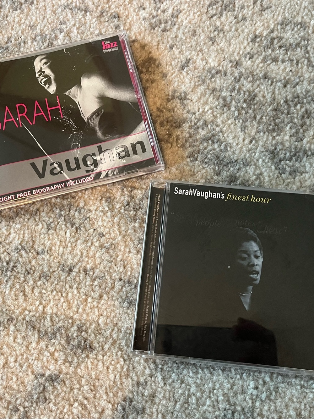 SARAH VAUGHAN Finest Hour Verve Jazz CD and the Jazz biography